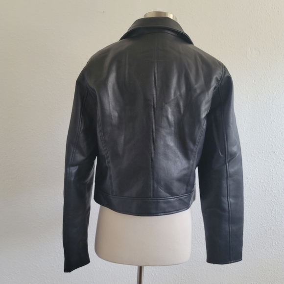 BLANK DENIM MOTO JACKET - Picture 14 of 15